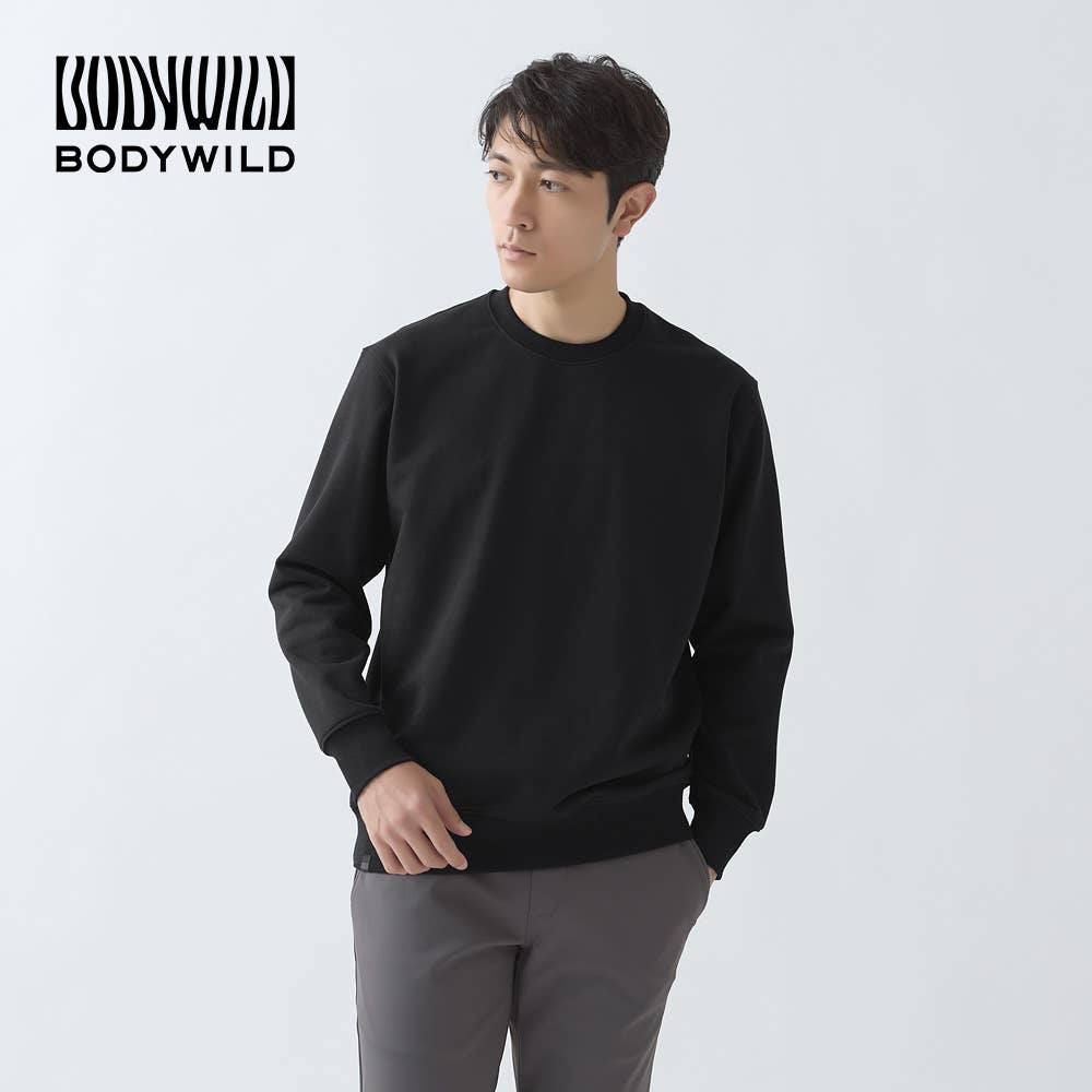 【トップス】綿100%コットン裏毛トレーナー